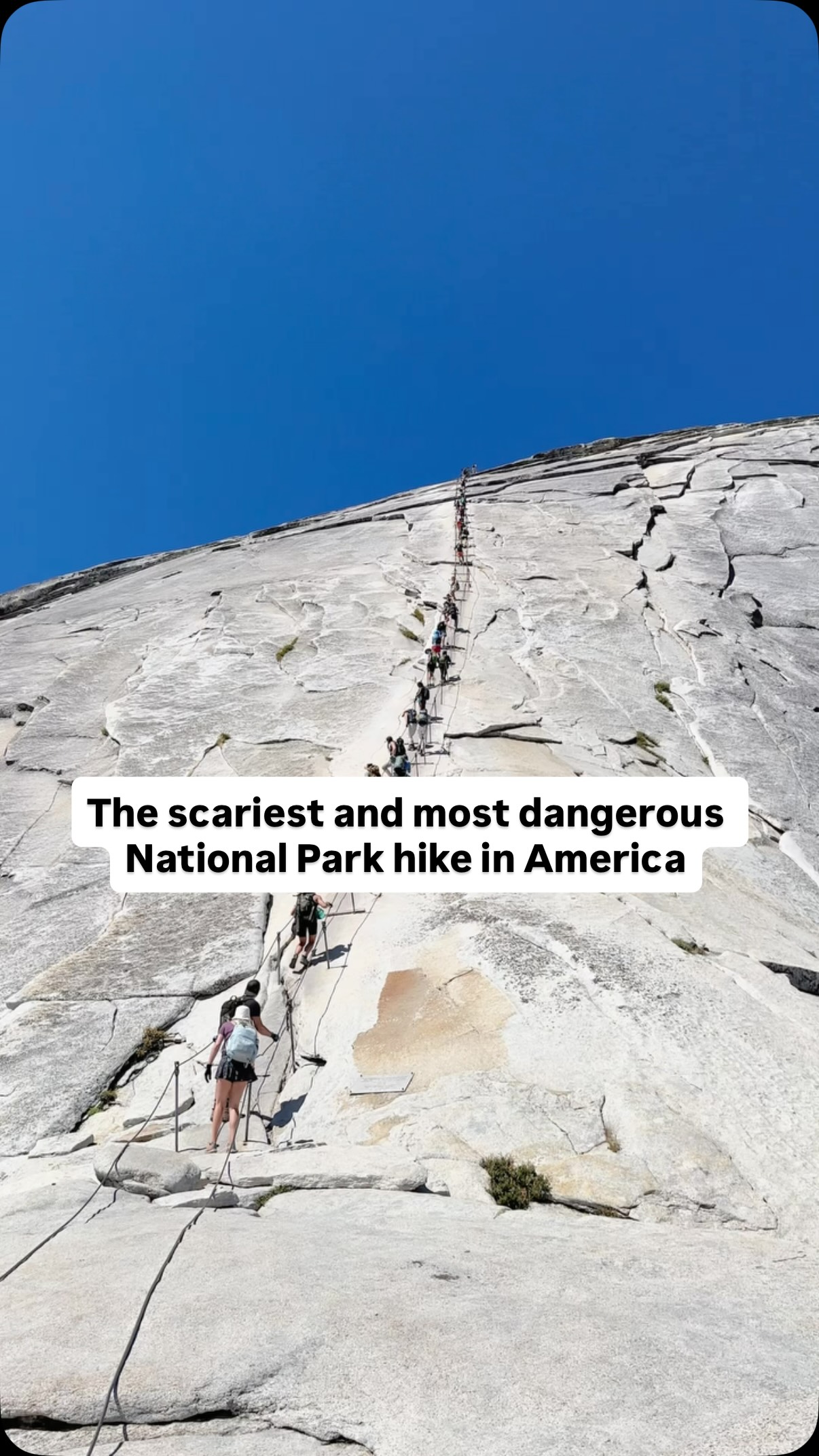 Yosemite's Half Dome Hike With Cable Ascent