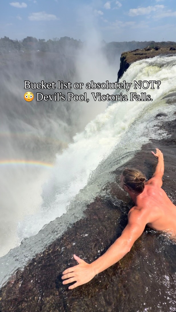 Swim at the Edge of Victoria Falls