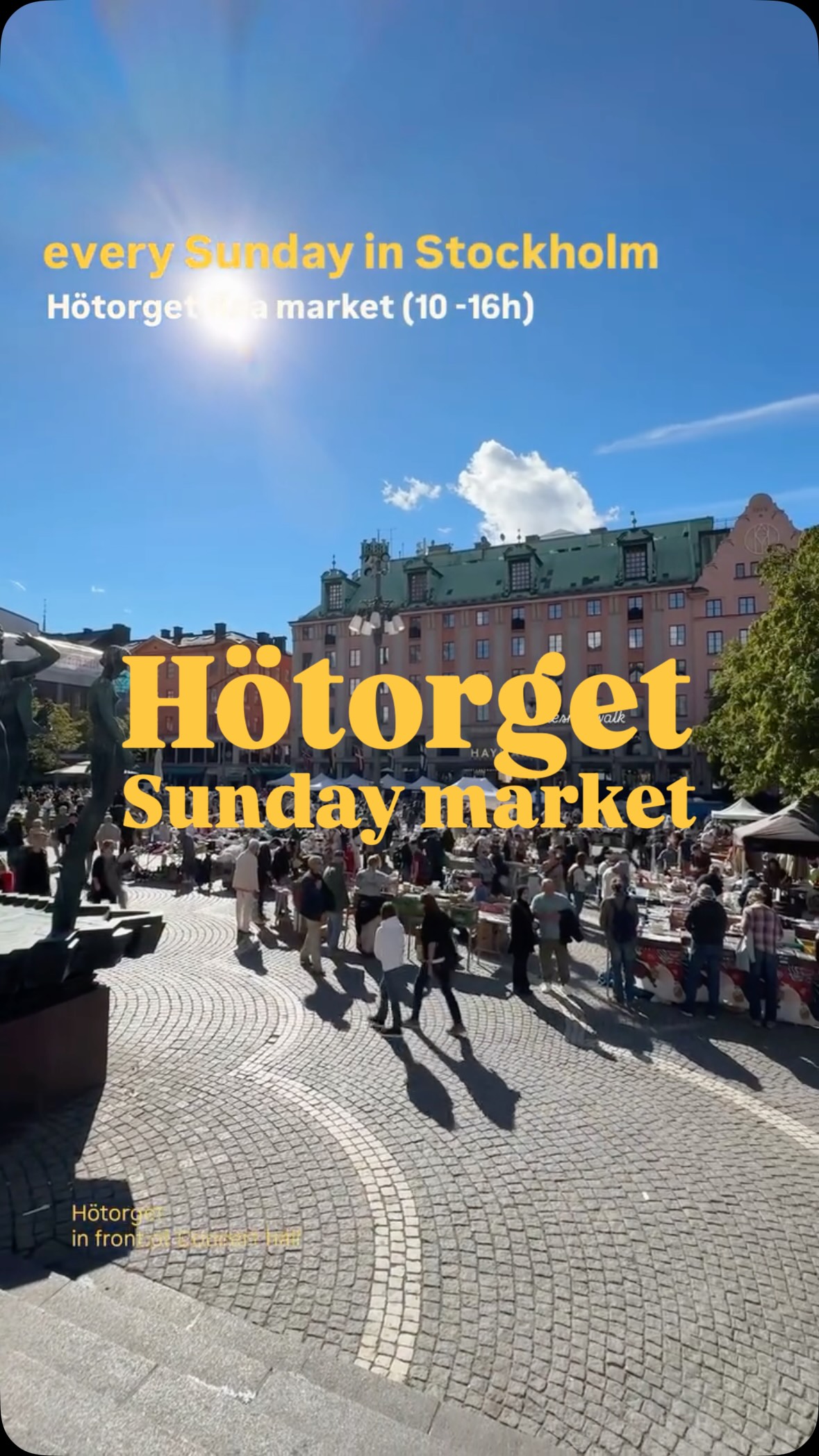 Stockholm's Hötorget Market and Square