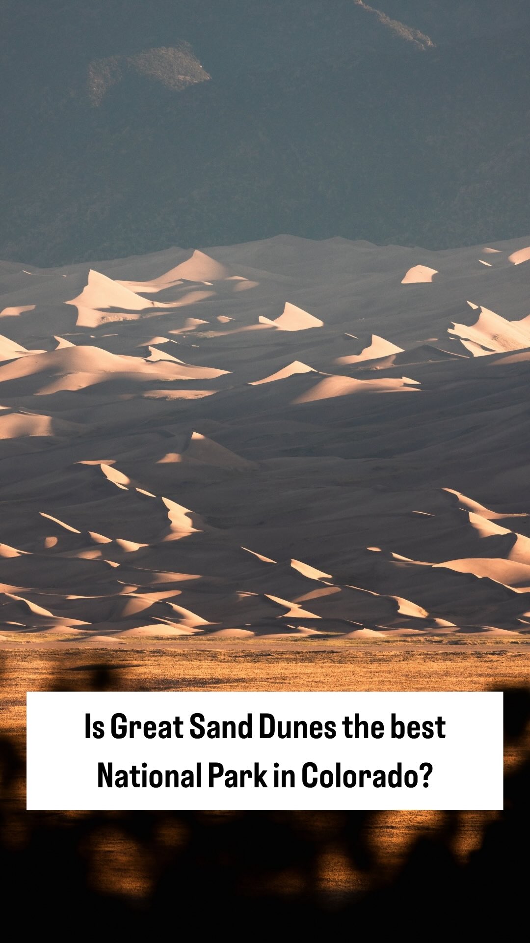 Colorado's Sand Dunes And Peaks