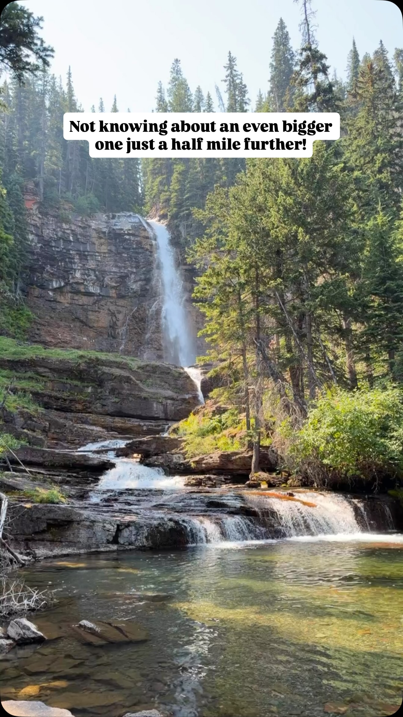 Glacier National Park's Waterfalls Hike