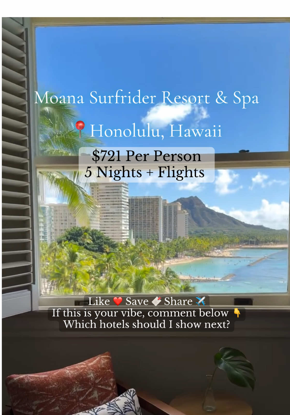 Luxury Beach Hotel in Honolulu, Hawaii