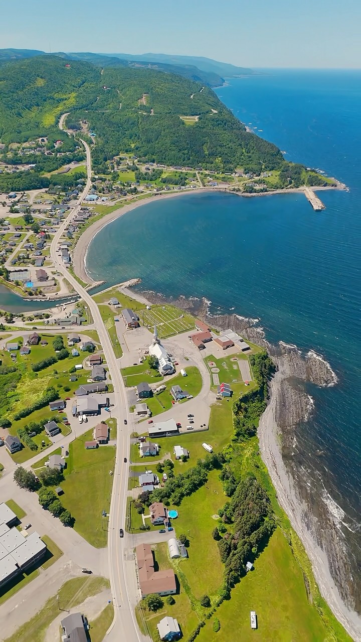 Scenic Route Along Quebec's Gaspé Coast