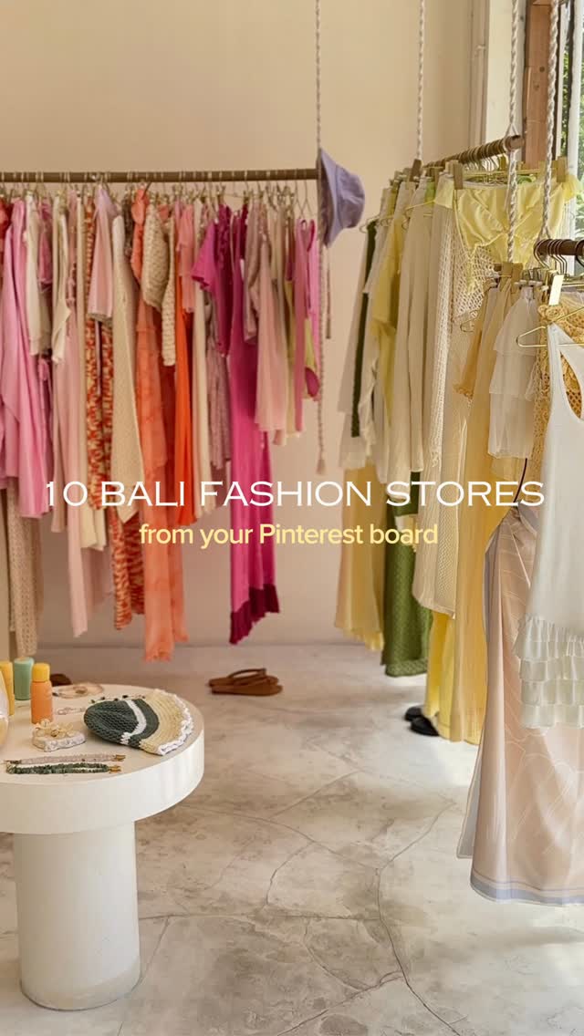 Bali Fashion Stores for Your Pinterest Board