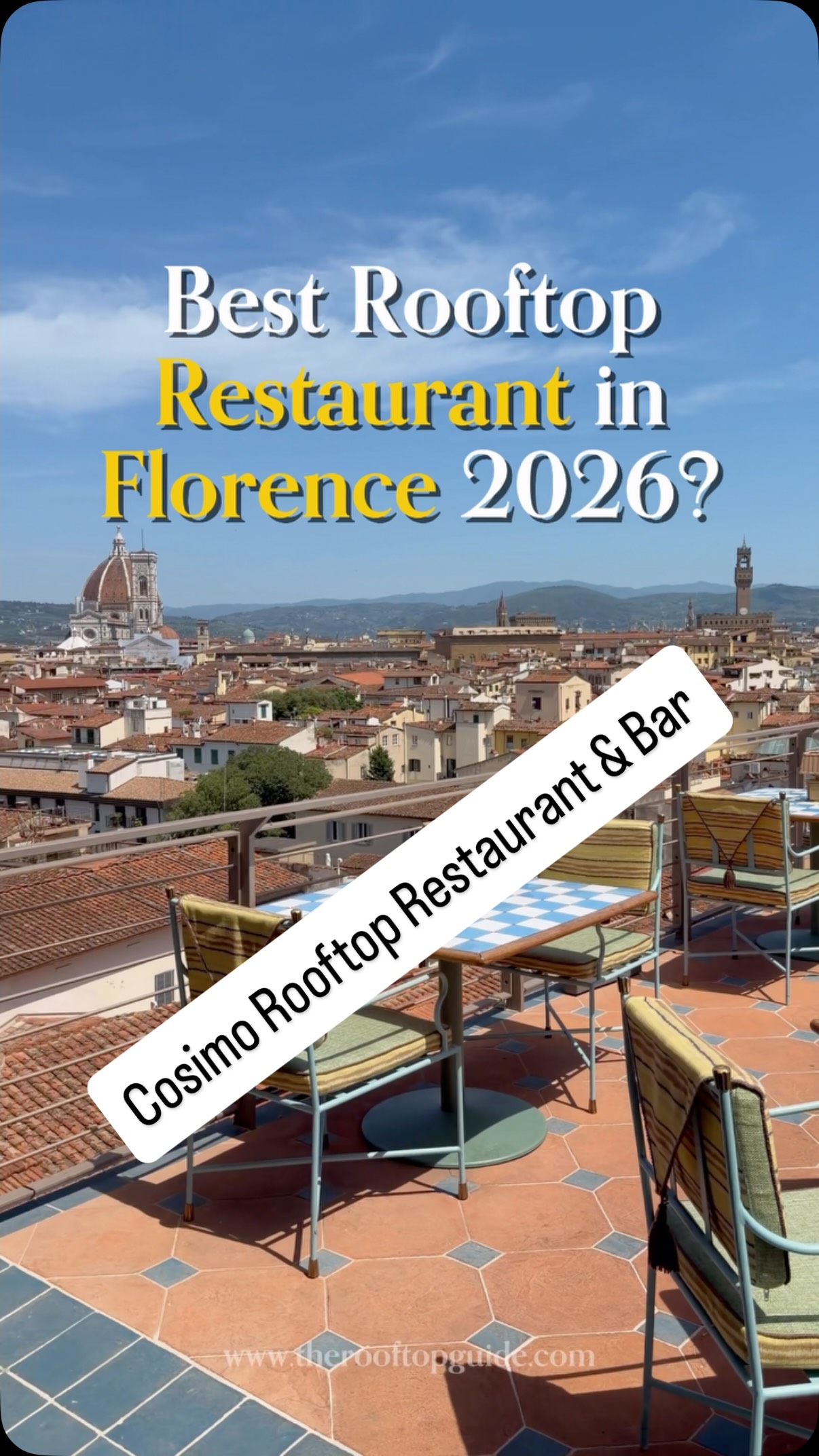 Florence Rooftop Restaurant Offers Stunning Views