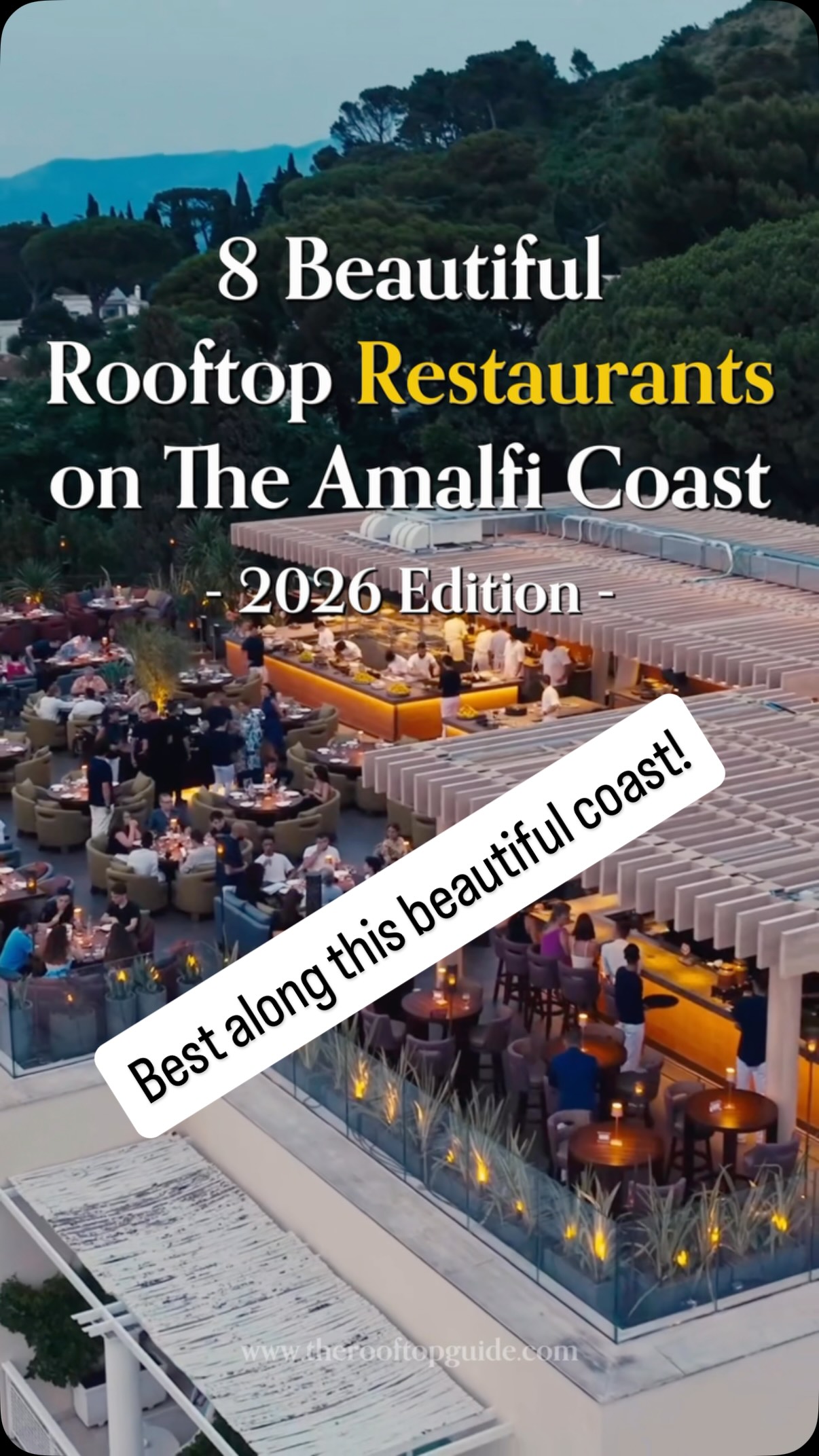 Eight Amalfi Coast Rooftop Restaurants Offer Sunset Views