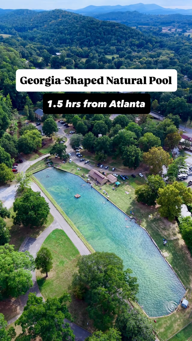 Georgia-Shaped Spring Pool and Lake