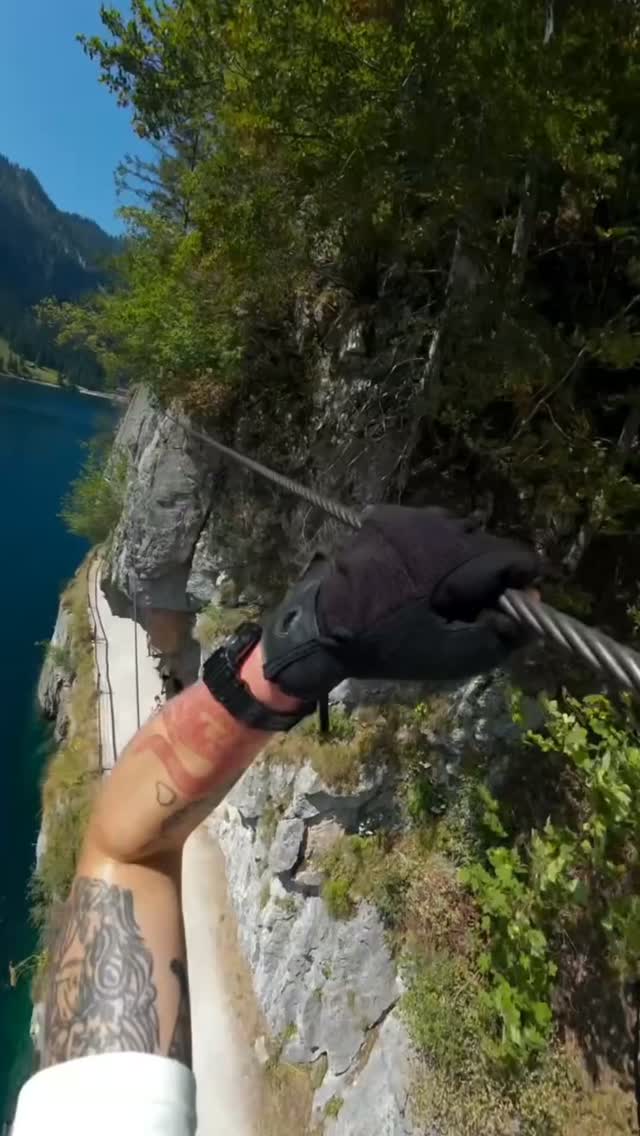 Austrian Alpine Peaks Connected By Via Ferrata