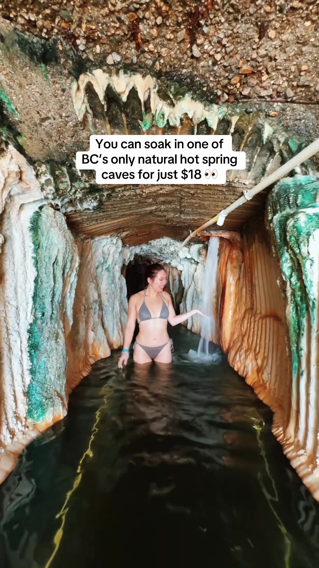 Ainsworth Hot Springs: Natural Cave And Mountain Views
