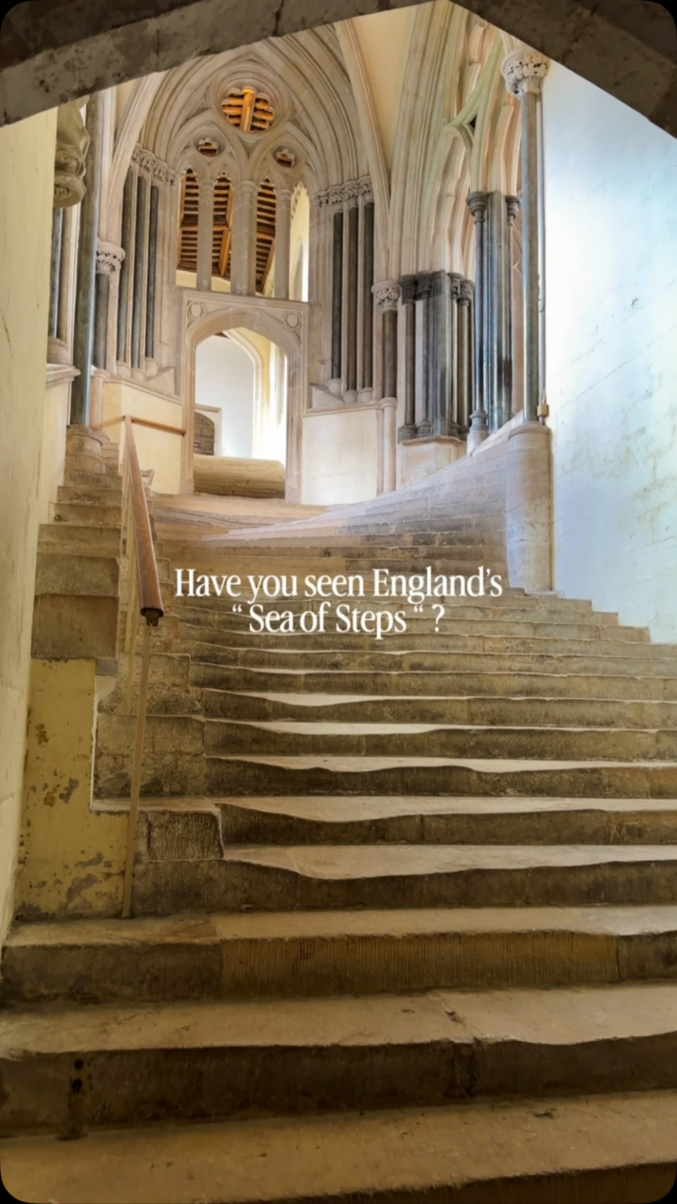 Wells Cathedral's "Sea of Steps