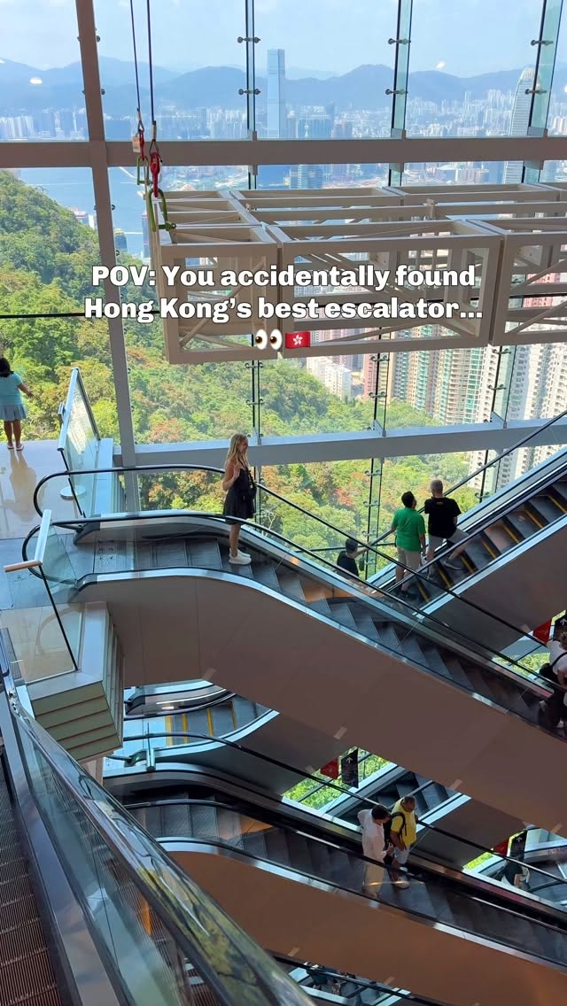 Free Escalator Views of Hong Kong's Victoria Peak