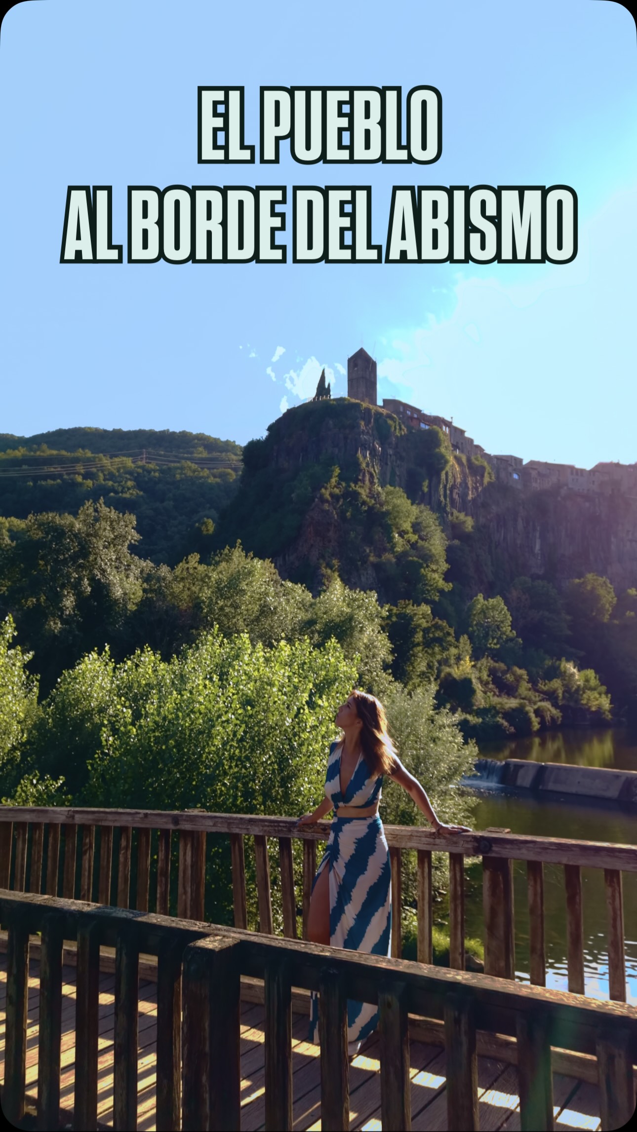 Spectacular Basalt Cliff Village Of Castellfollit de la Roca