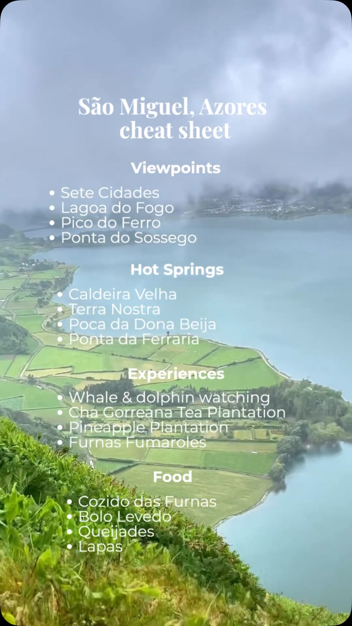 Azores São Miguel Island's Must-See Natural Wonders