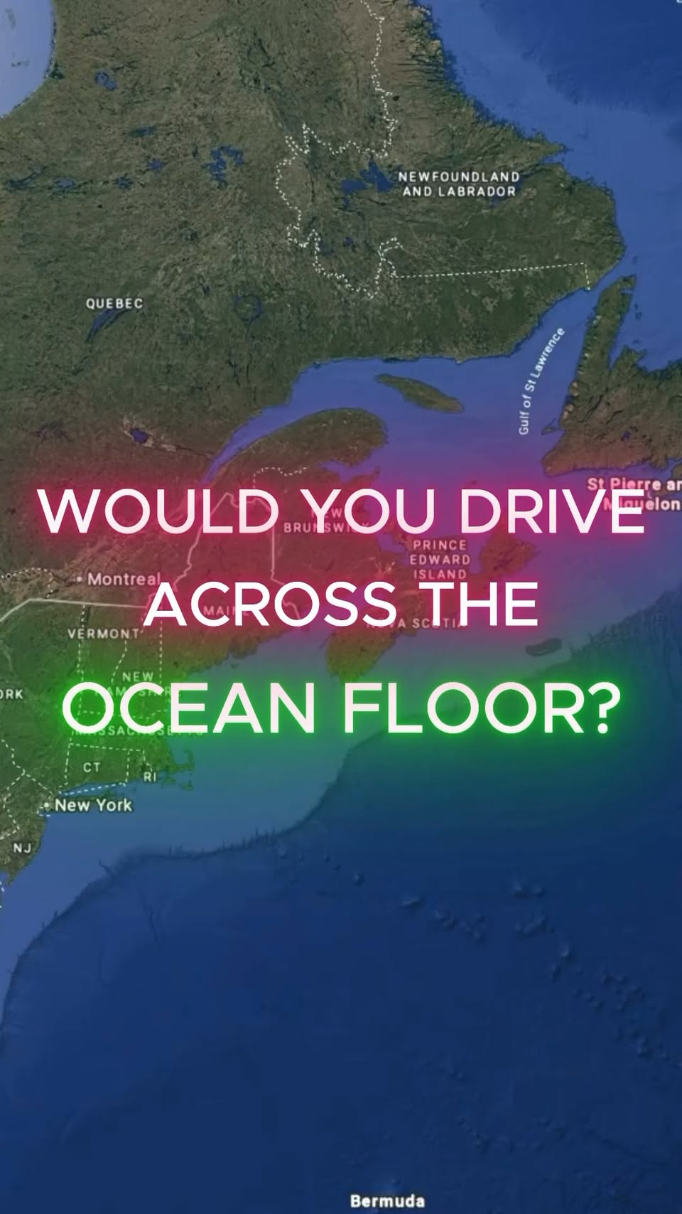 Tides Reveal Island Route in Bay of Fundy