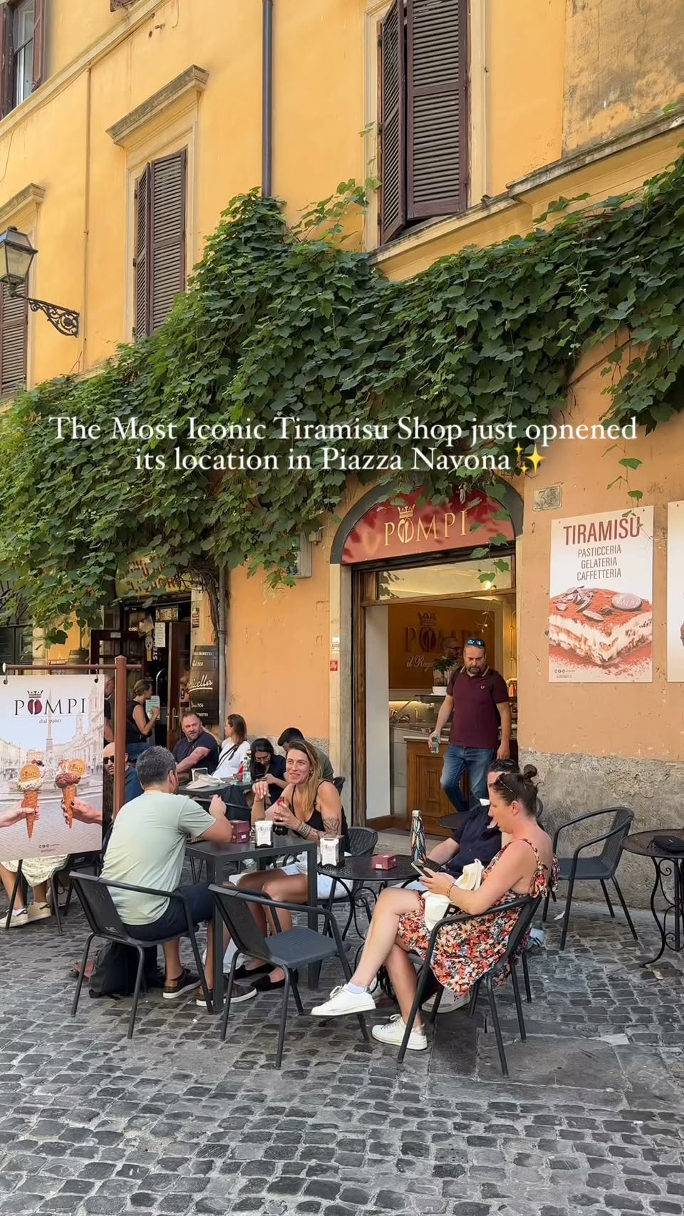 Rome's Iconic Tiramisu Spot Opens Near Piazza Navona