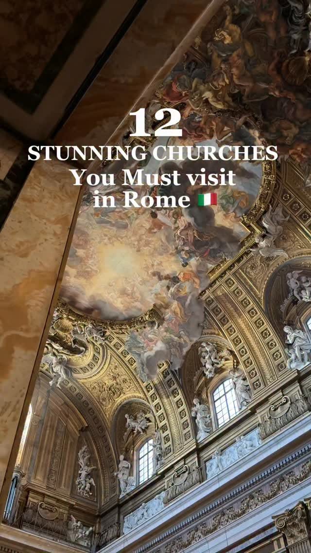 Twelve Roman Churches Featuring Masterpieces