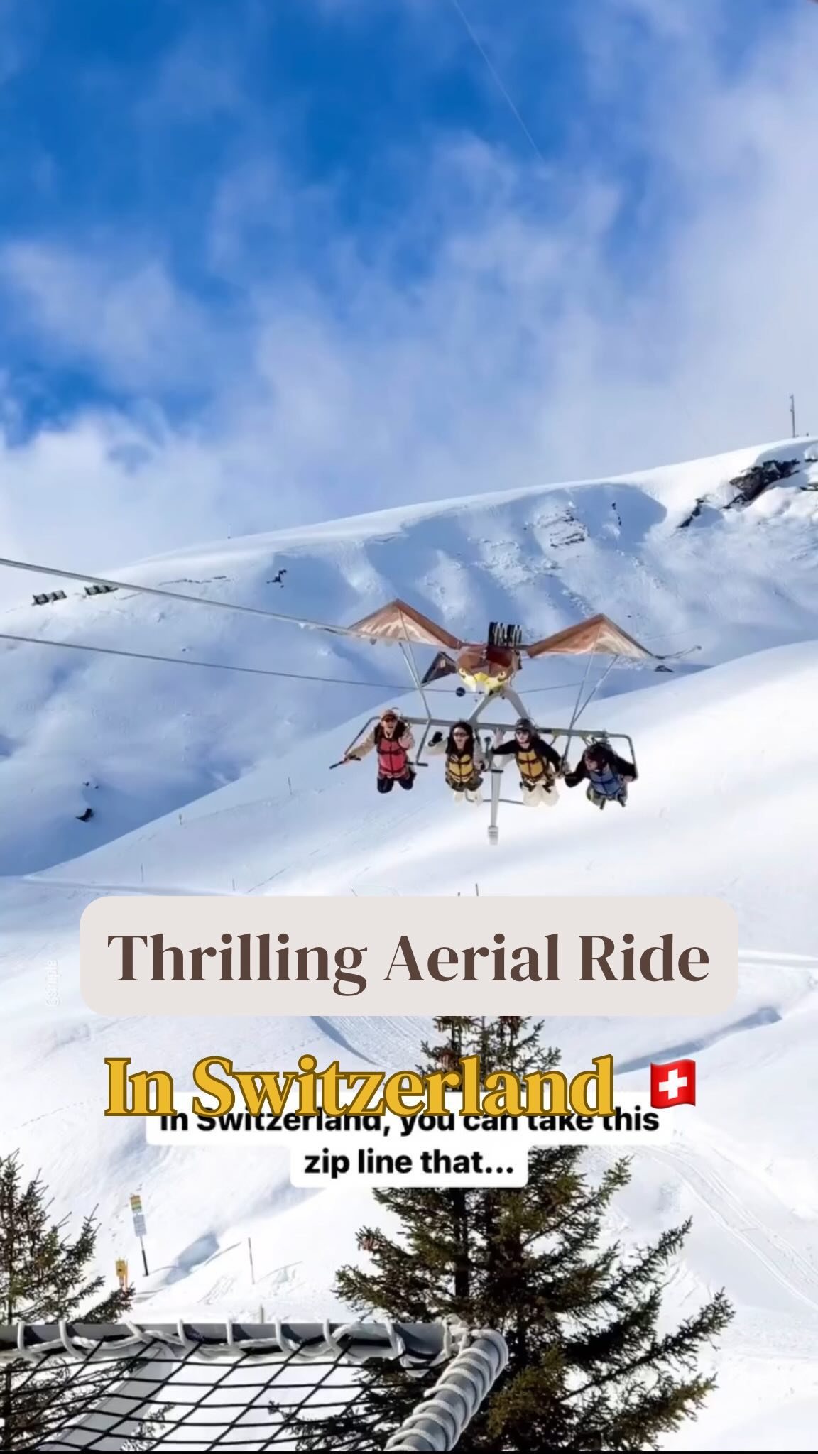 Experience Thrilling Aerial Ride Over Swiss Alps