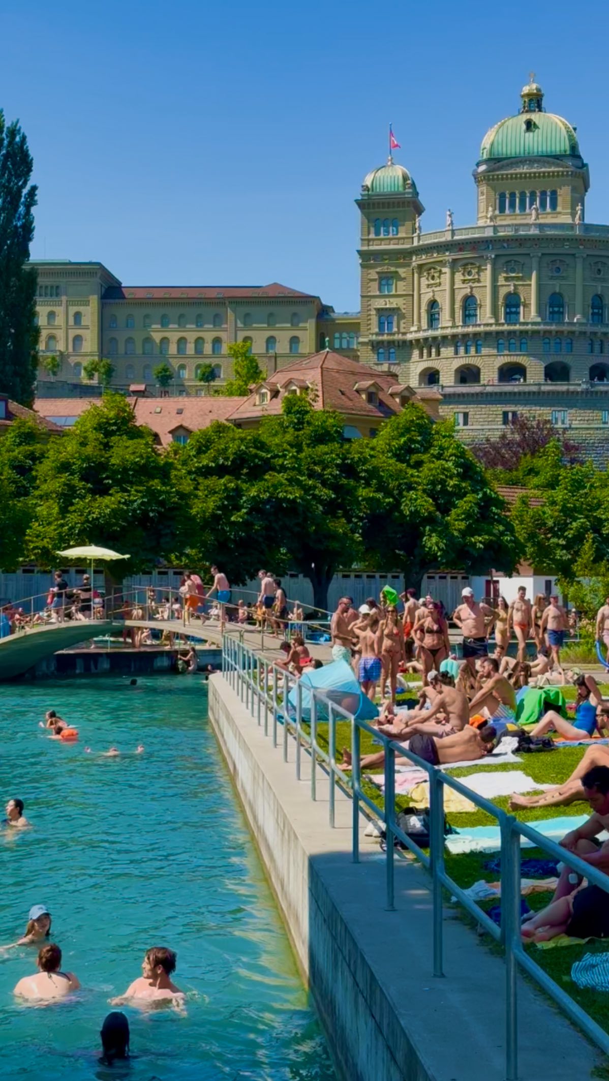 Bern's Aare River Floating Tradition
