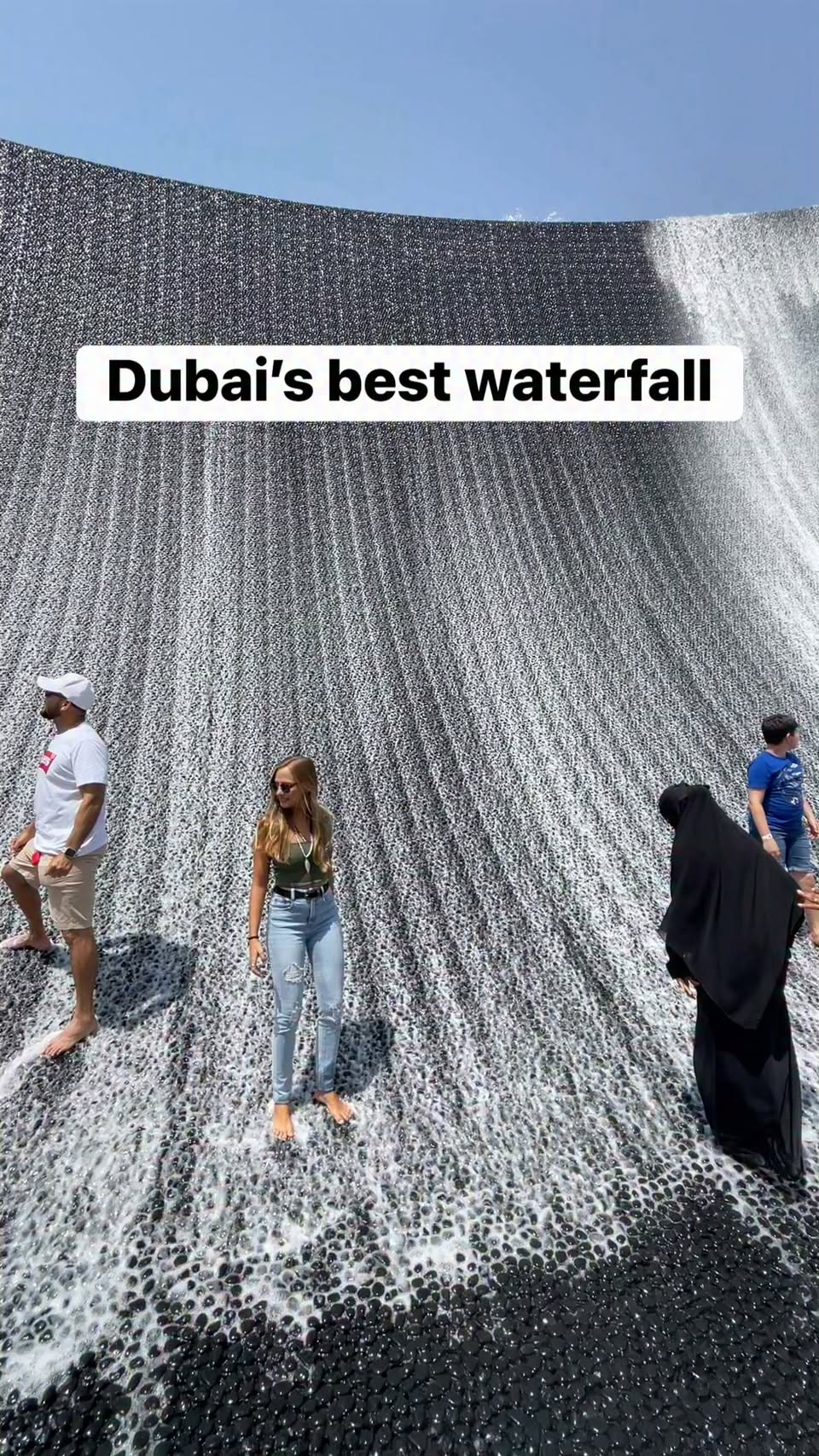 Dubai's Expo City Features Stunning Waterfall