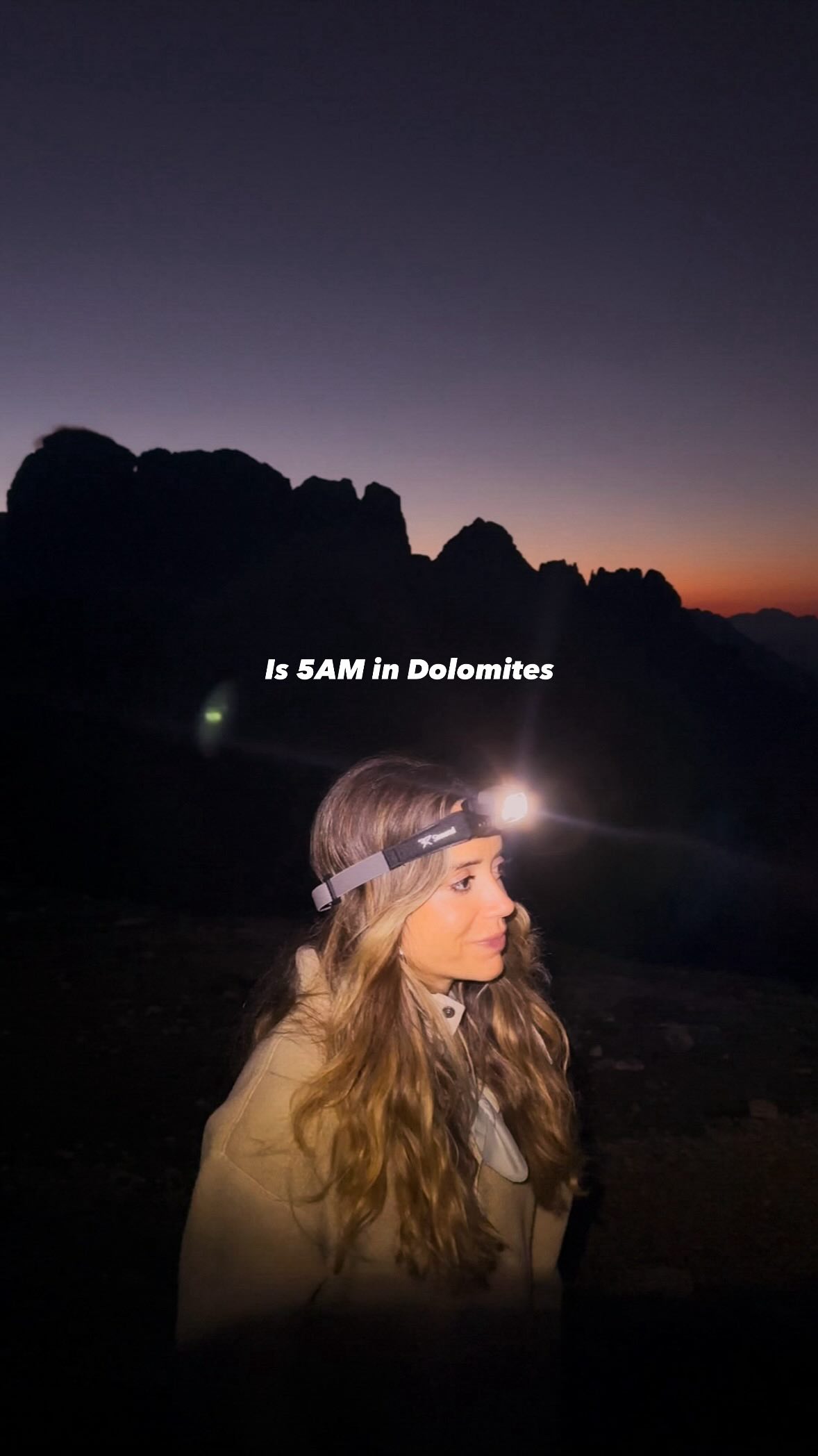 Dolomites Sunrise Views Near Tre Cime