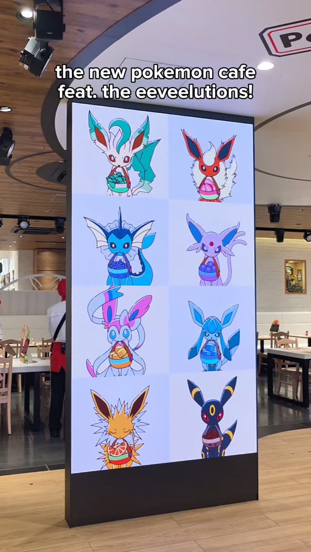 Eeveelutions At The Pokemon Cafe Tokyo