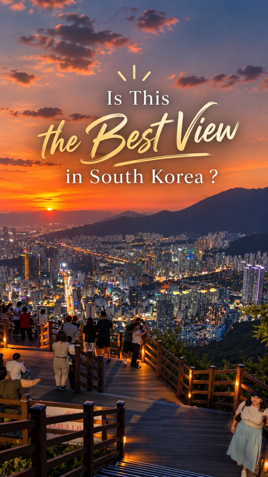 Busan Observatory Sunset to Nighttime City Views