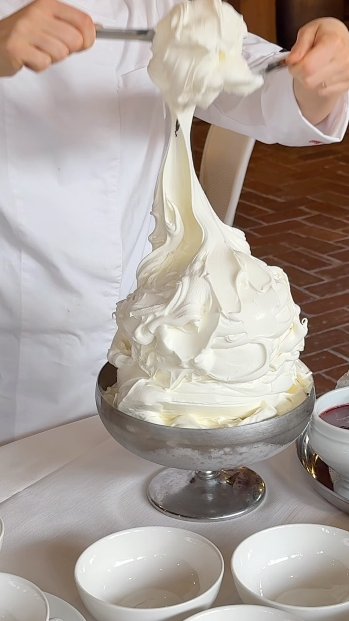 Italian Restaurant Serves Gelato Dessert