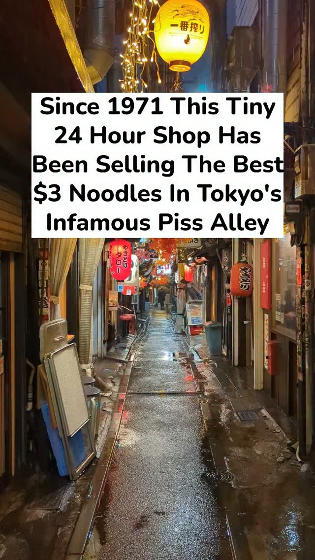 Tokyo's Piss Alley Noodle Shops Offer Affordable Soba