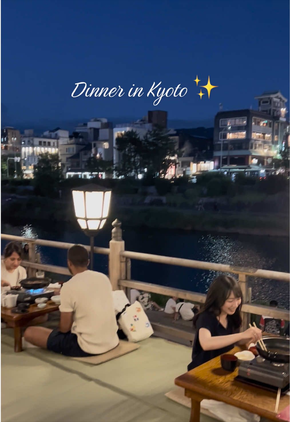 Kamo River and Pontocho Park