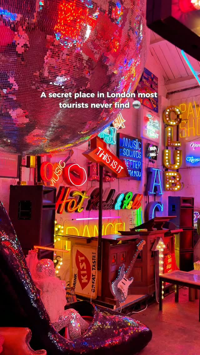 Neon Wonderland of Vintage Signs and Movie Props