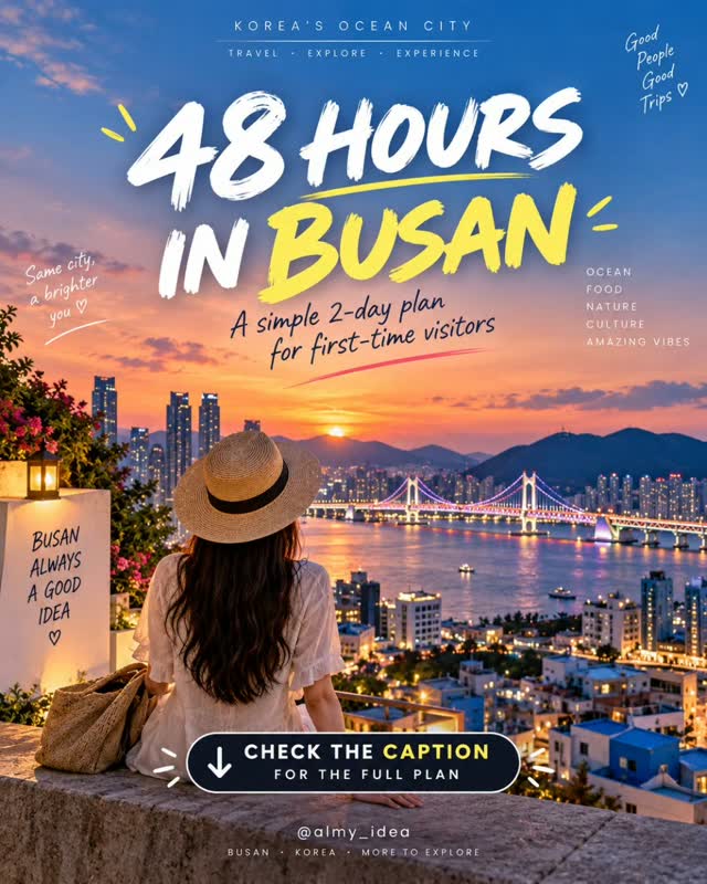 Busan Itinerary: Beaches, Culture, and Scenic Views