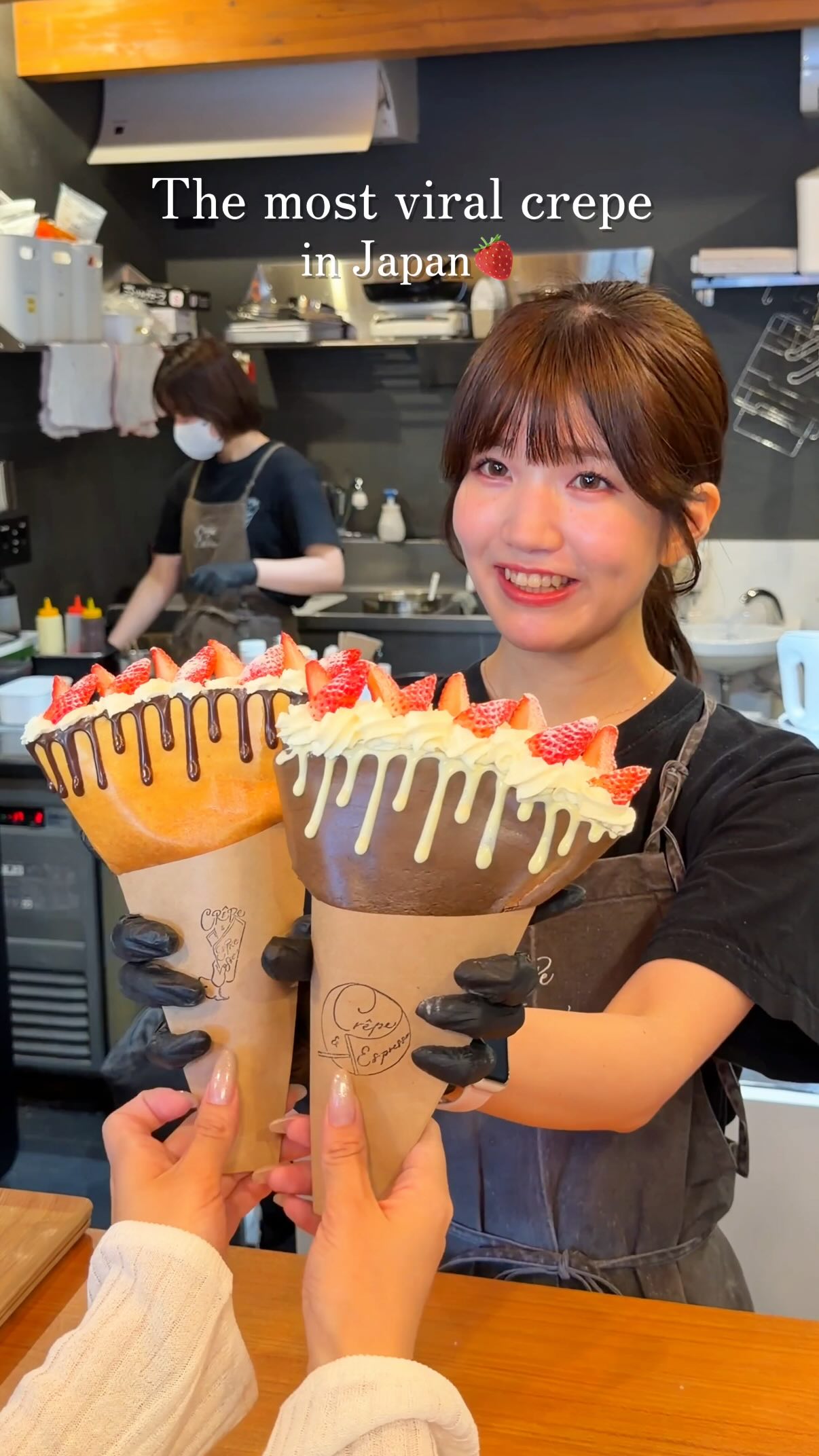 Osaka's Crispy Crepe Spot for Photogenic Desserts