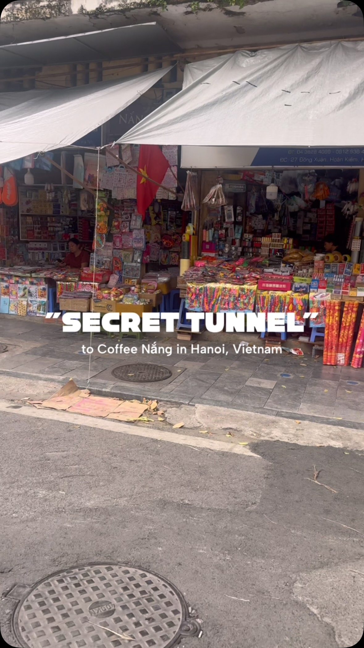 Hanoi Cafe's Secret Tunnel Entrance