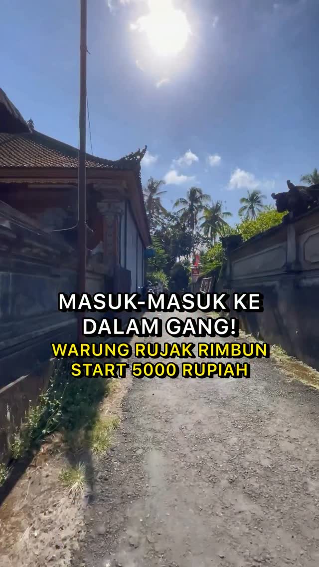 Warung Rujak Rimbun: Affordable Rujak in Bangli
