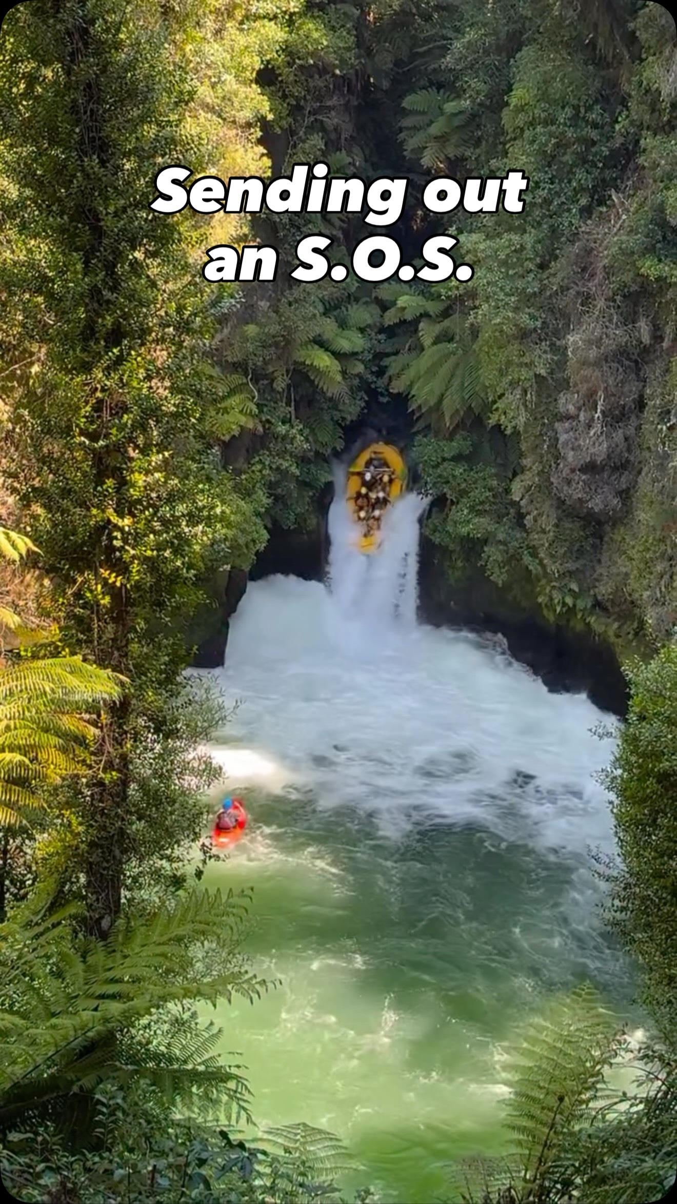 Rafting Kaituna River's Tutea Falls