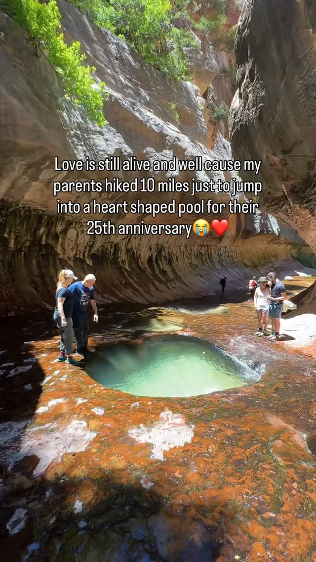 Zion National Park Heart Shaped Pool Anniversary Hike