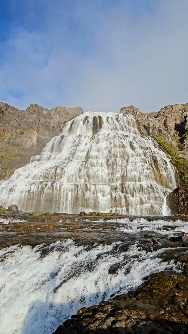 Dynjandi Waterfall In Iceland's Westfjords