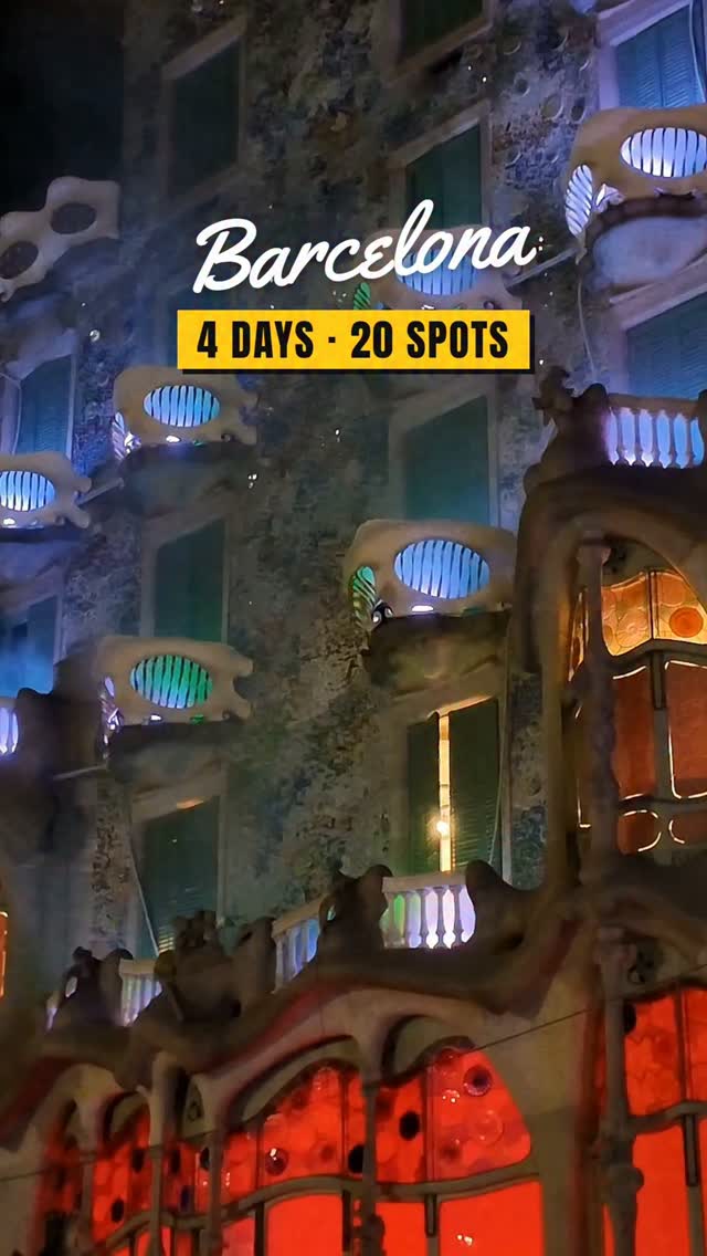 Barcelona's Top 20 Attractions In Walking Route Order