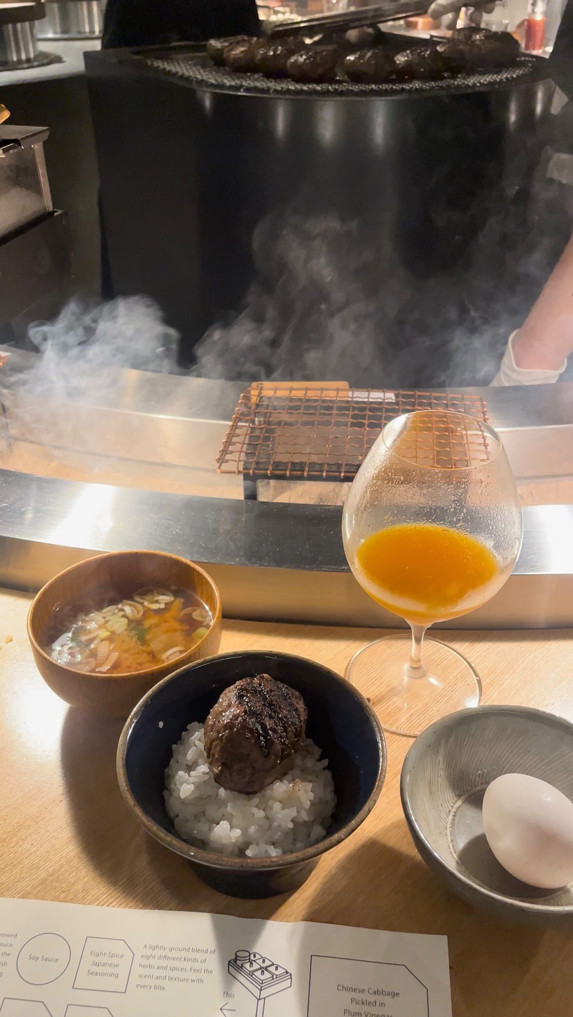 Kyoto's Cozy Charcoal Grill Hamburger Steak
