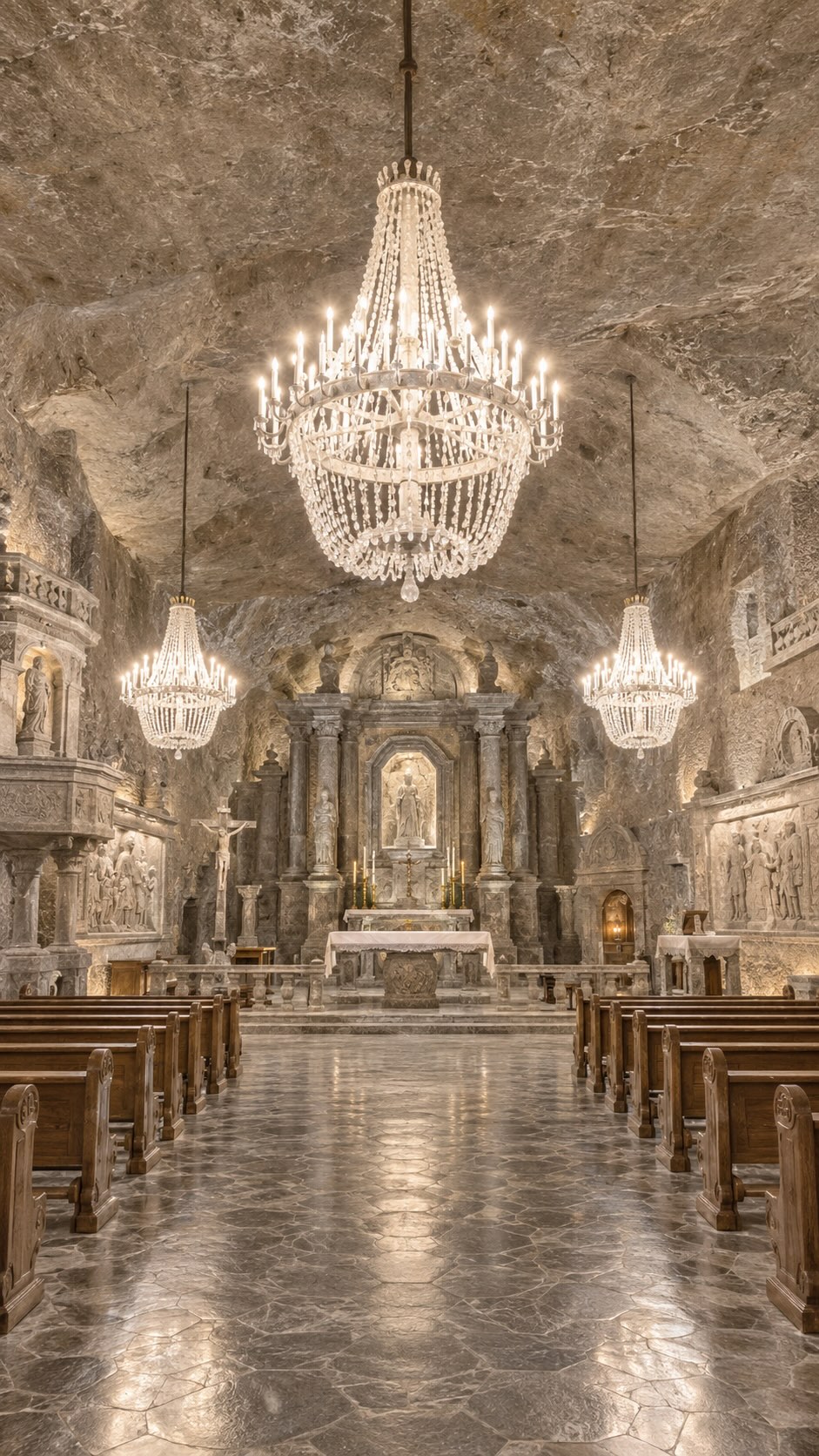 Unique Salt Mine Sculptures And Chapels