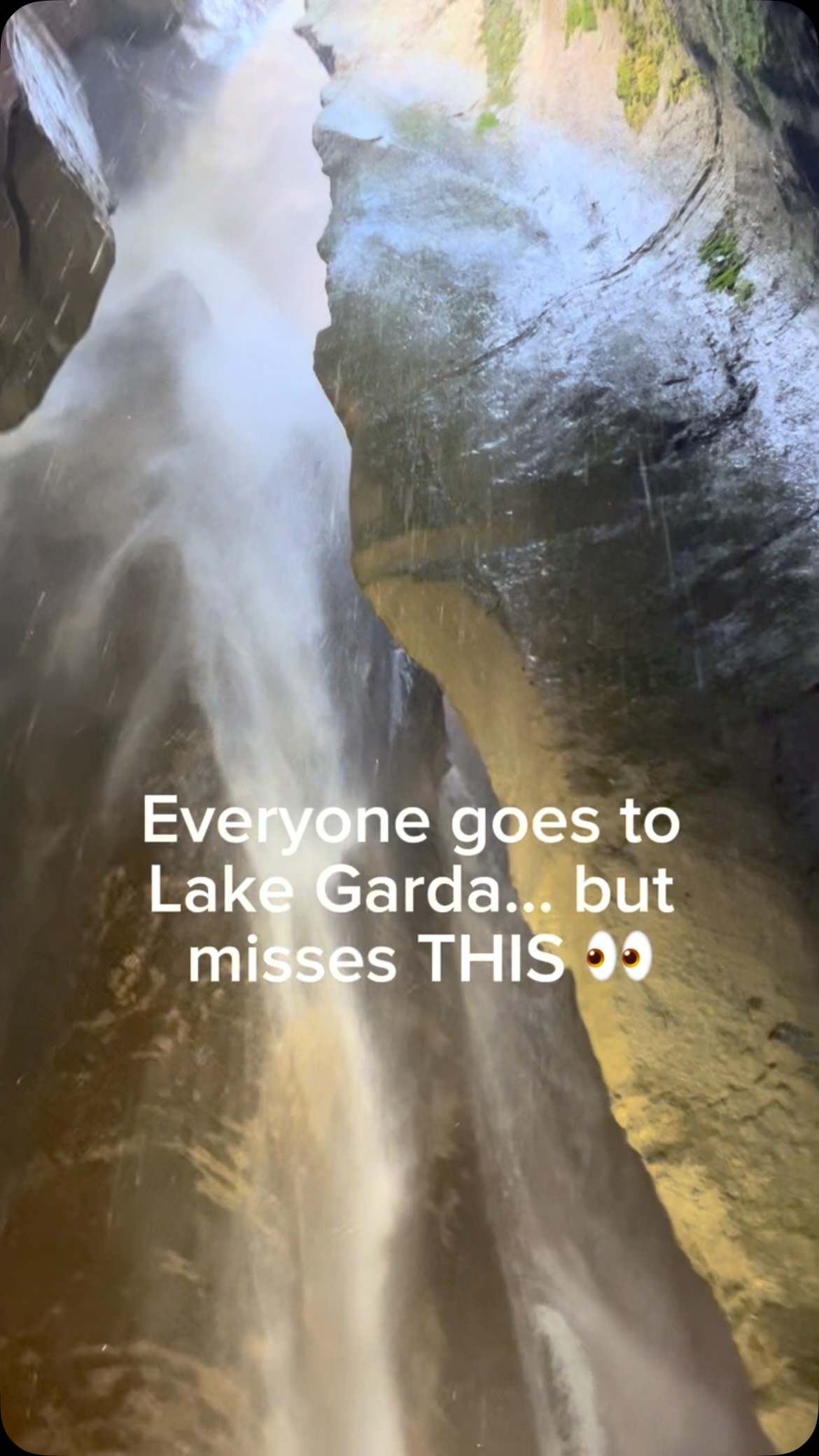 Waterfall Gorge Near Lake Garda