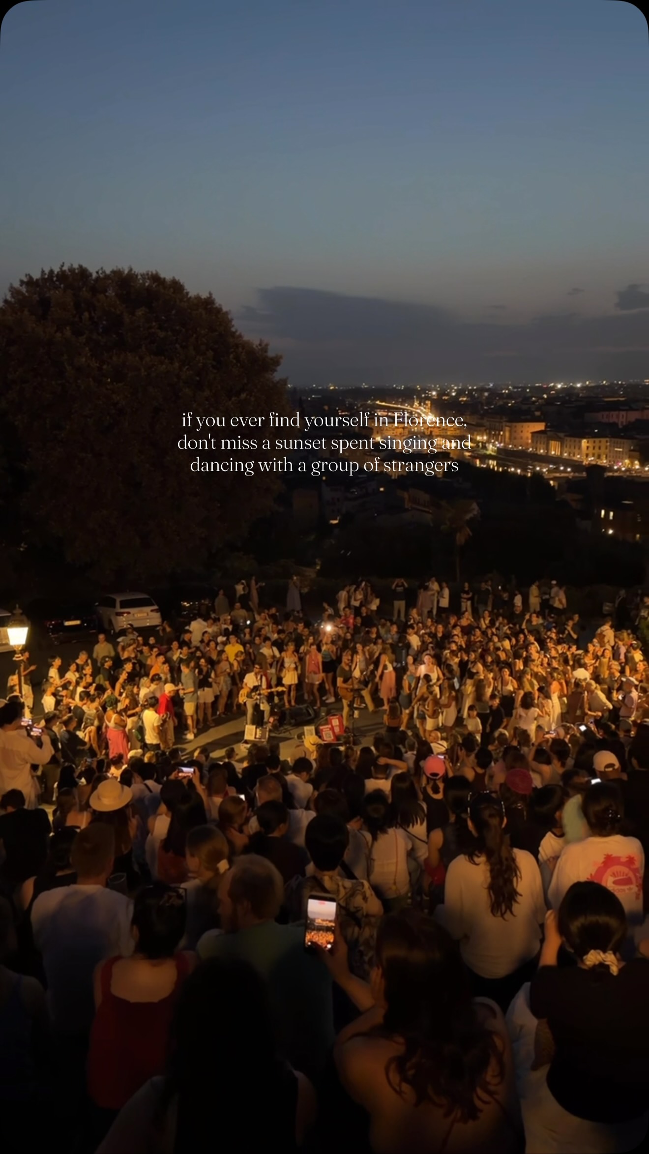 Florence's Piazzale Michelangelo For Sunset Gatherings