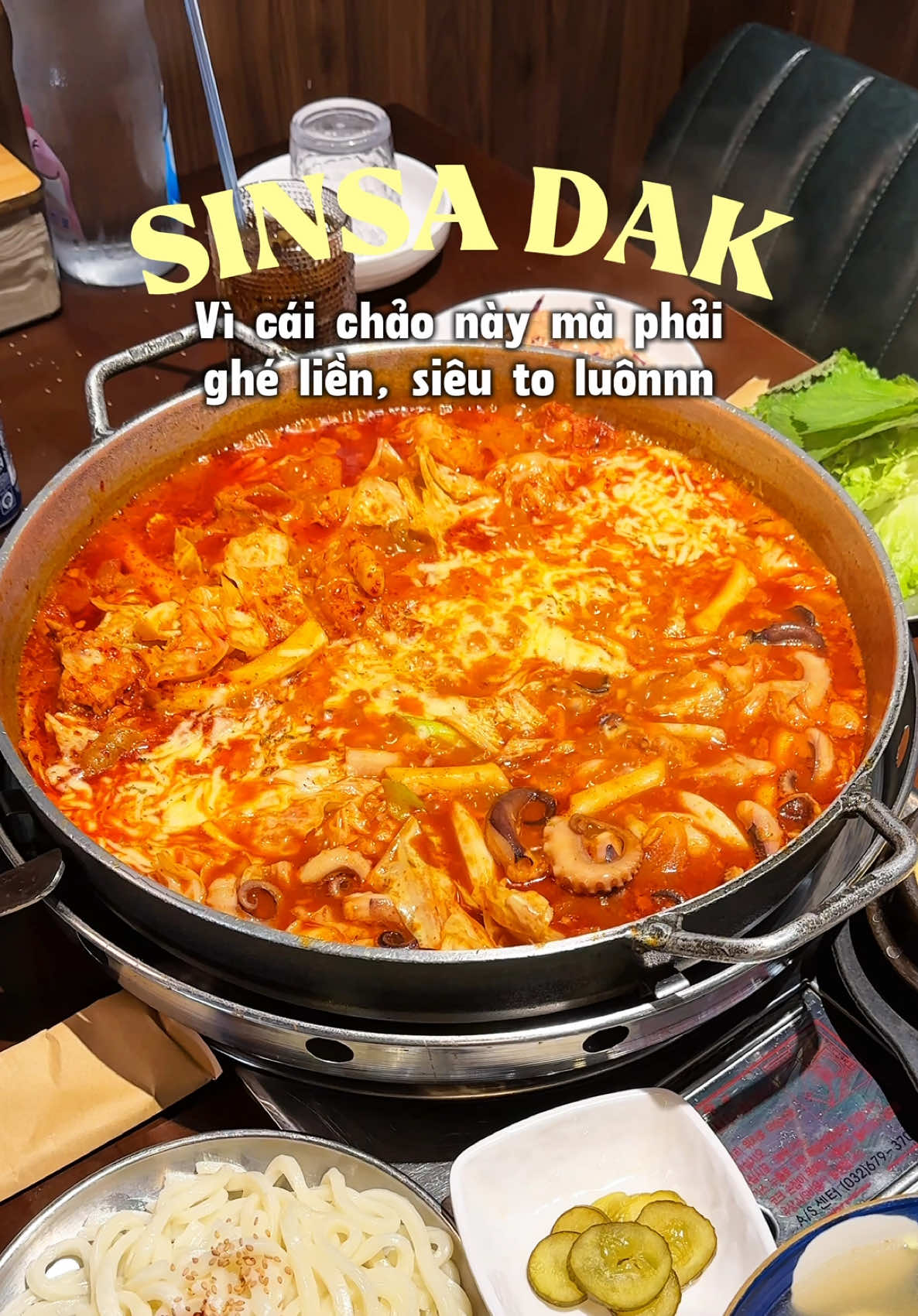 Korean SQUID Cheese Hot Pot in Thao Dien