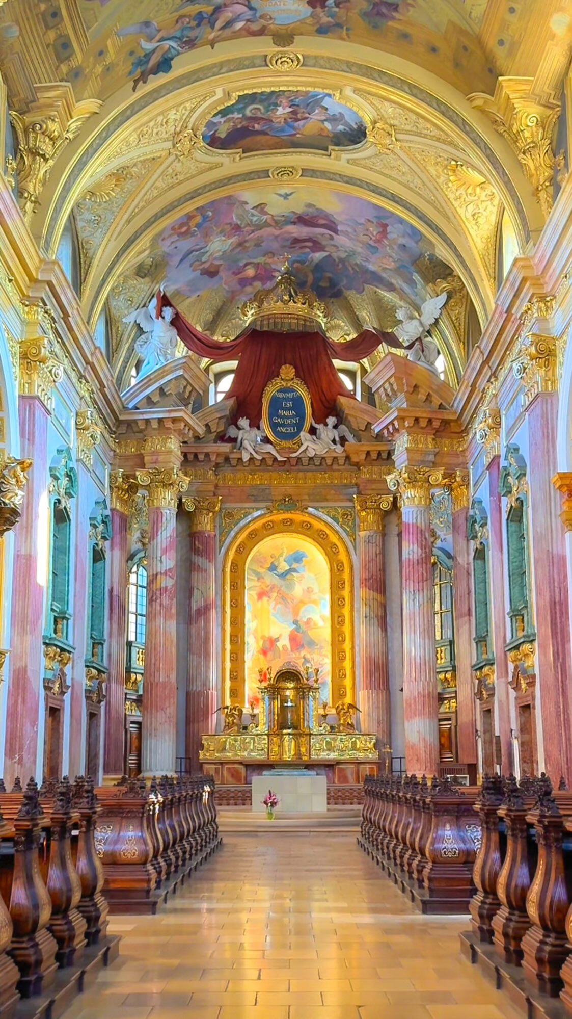 Vienna's Jesuit Church Interior Display