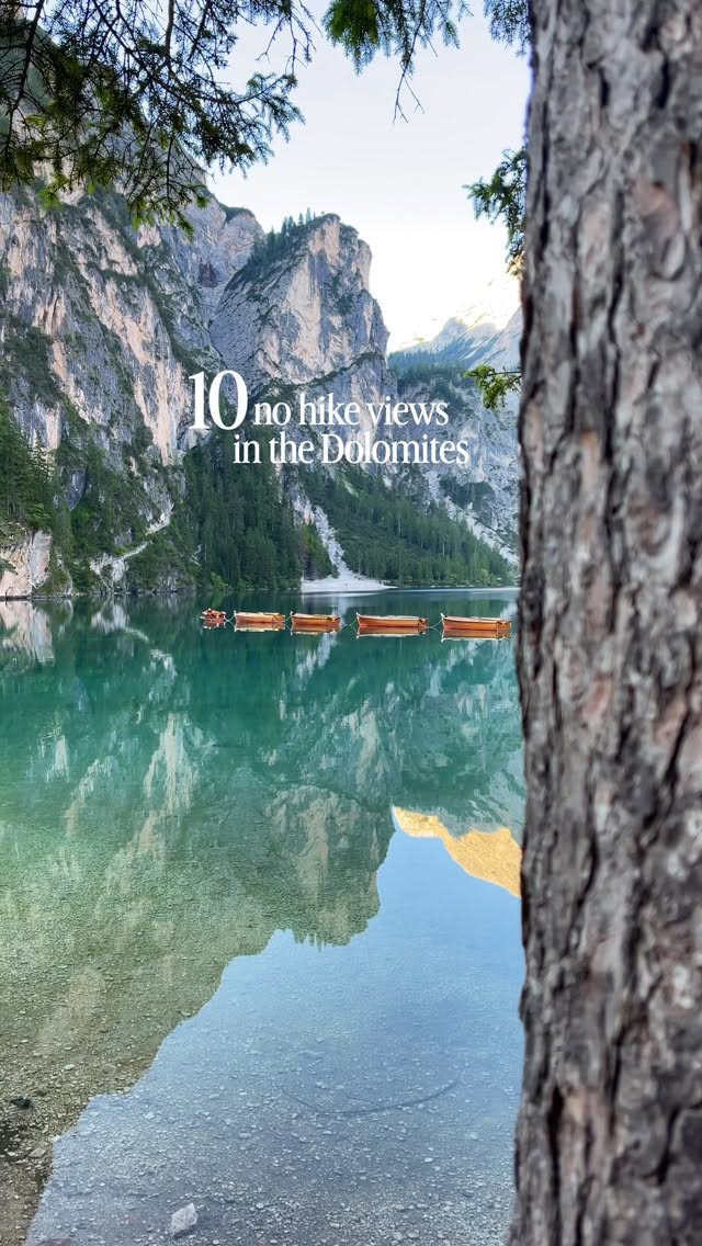 Dolomites' Accessible Lakes and Scenic Views