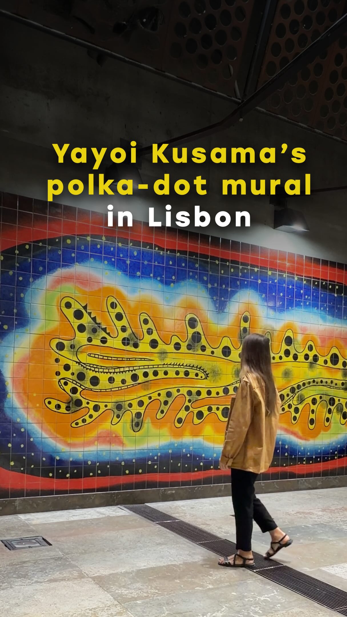 Lisbon Metro Station Features Polka-Dot Art
