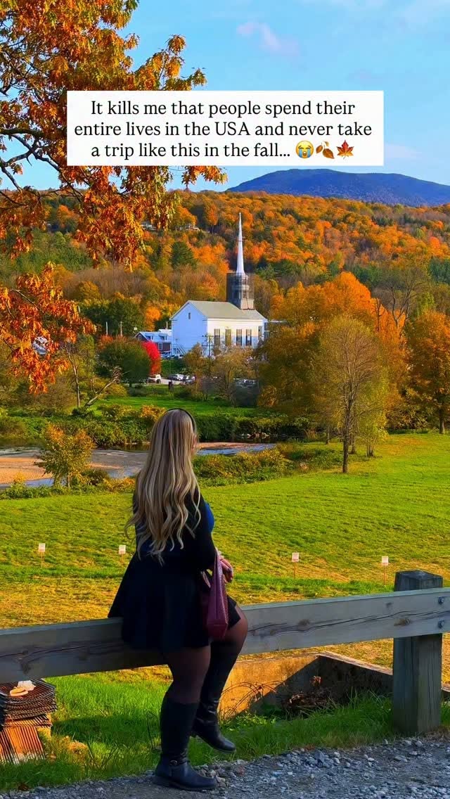 Vermont's Autumn Beauty: Mountains, Farms, and Towns