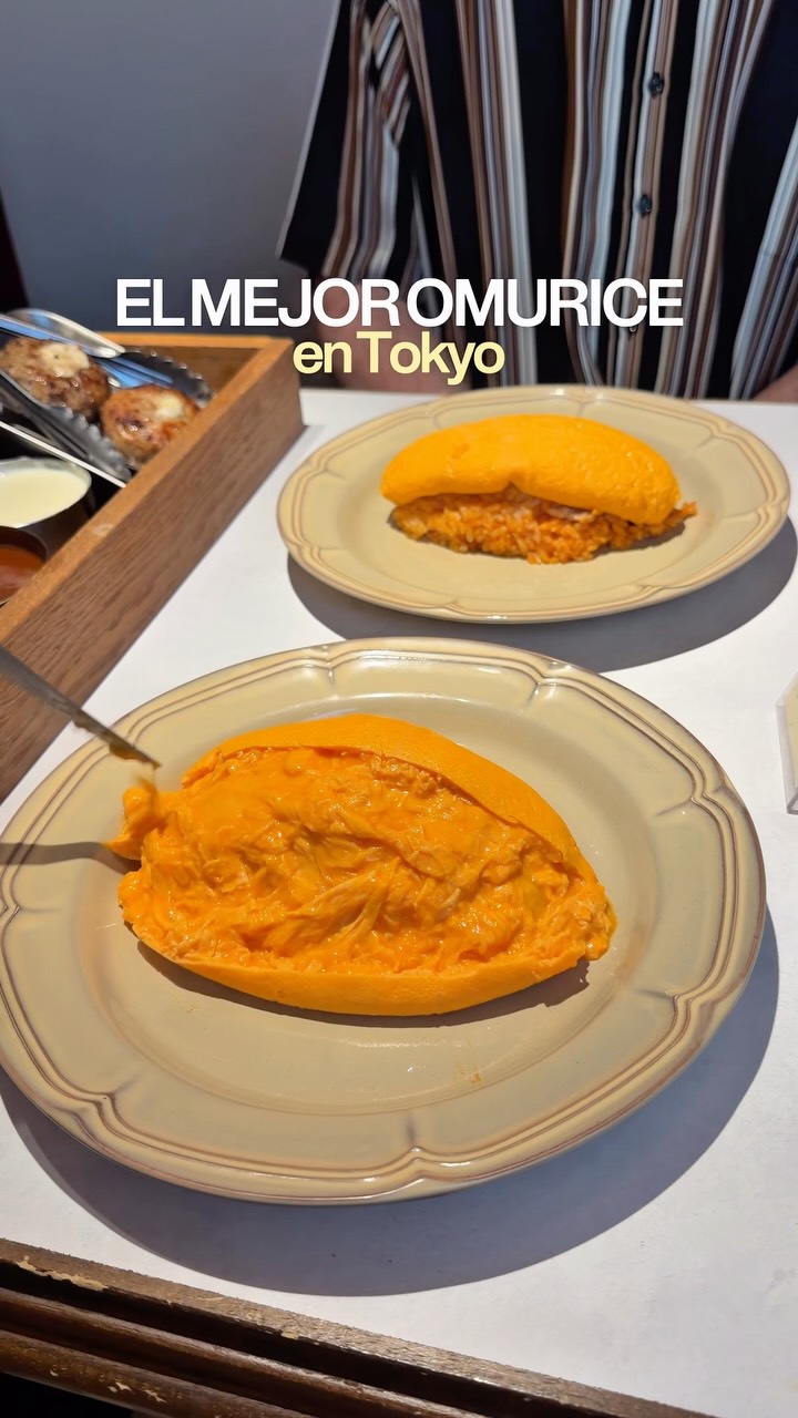 Viral Double Cheese Omurice in Tokyo