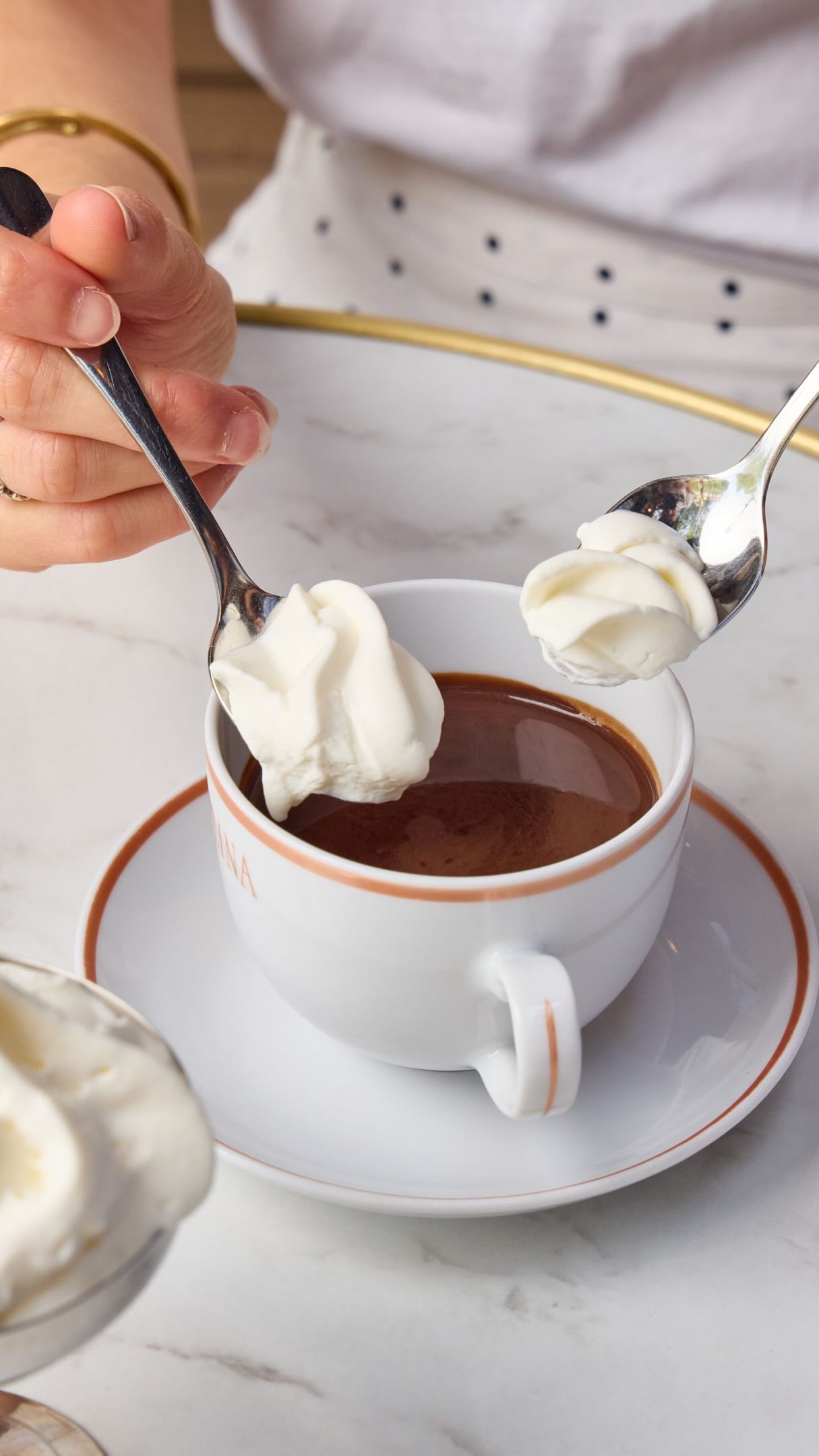 Angelina's Iconic Hot Chocolate and Mont-Blanc Desserts