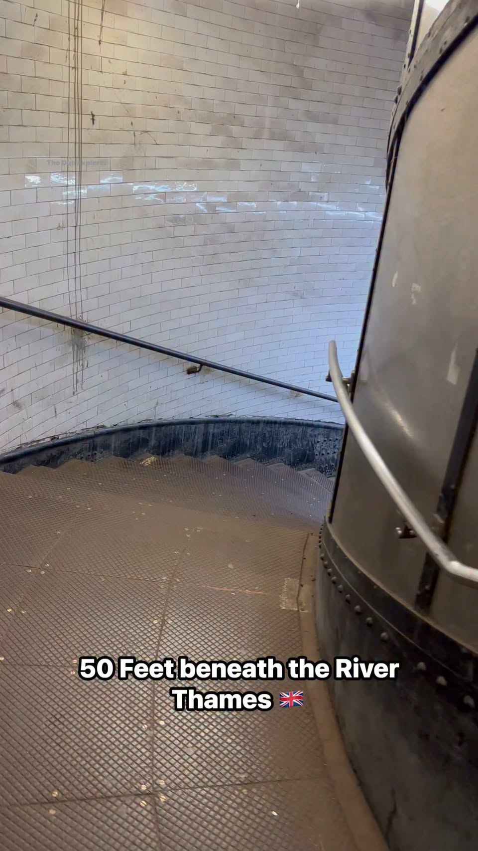 Historic Greenwich Foot Tunnel Under River Thames
